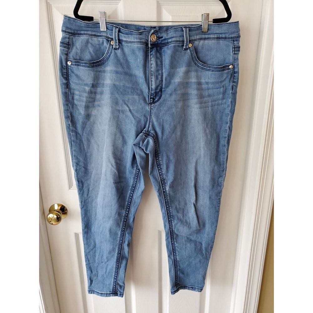 Melissa McCarthy Seven Womens Blue Pencil Jeans Size 20‎